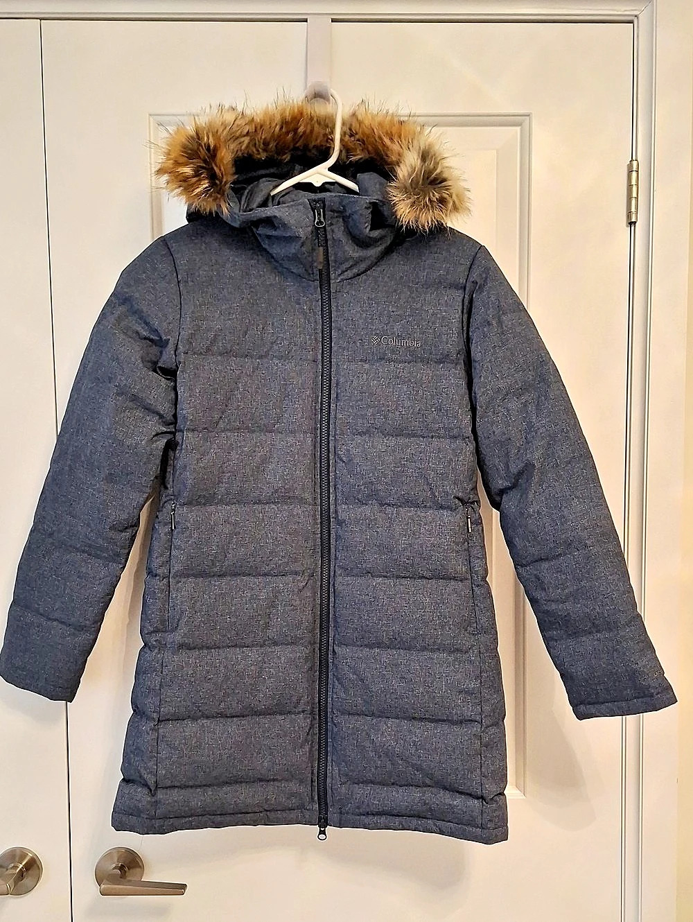 Columbia Women Omni Heat Puffer Coat Fur Hood Pockets